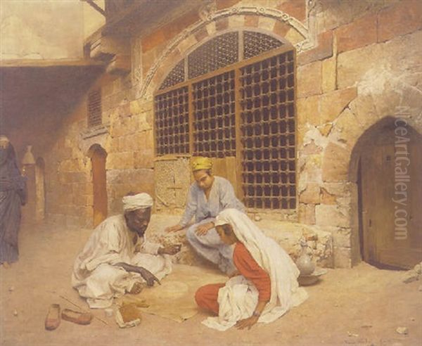 The Fortune Teller Oil Painting by Franz Xavier Kosler