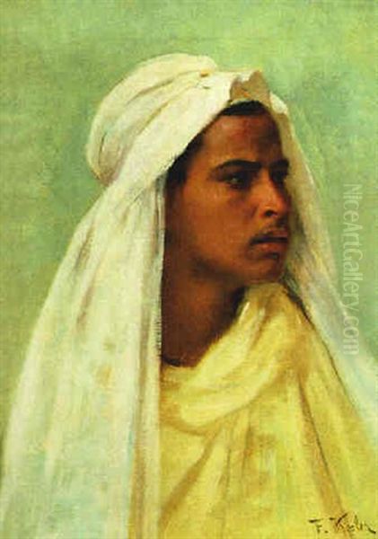 Portrait Eines Orientalen Oil Painting by Franz Xavier Kosler