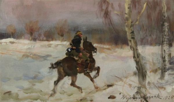 Untitled Oil Painting by Woiciech (Aldabert) Ritter von Kossak