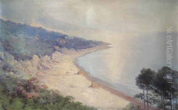 The Crimean Coast Oil Painting by Kharlampi Kostandi