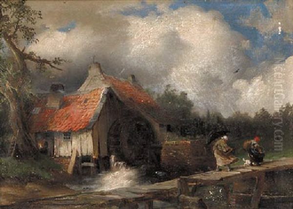 The Old Mill Oil Painting by Paul Koester