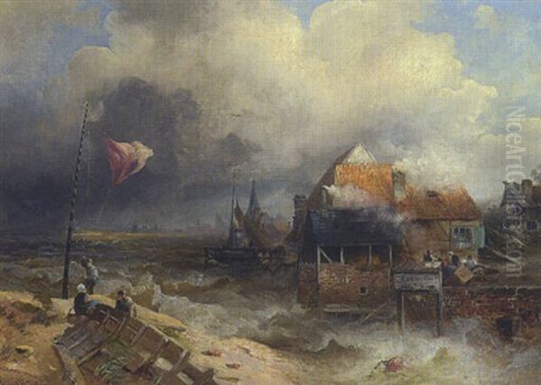 Sturm Zieht Auf Oil Painting by Paul Koester