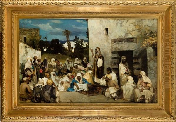 Sermon At Capernaum Oil Painting by Vasili Aleksandrovich Kotarbinsky