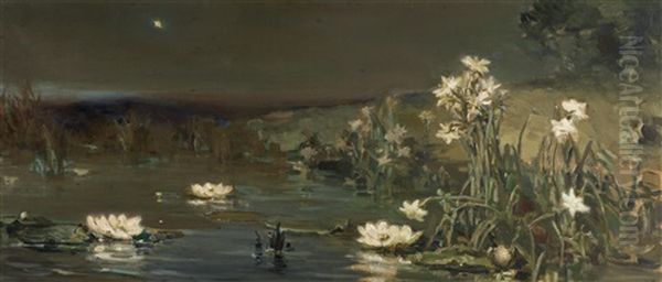 Der Stern In Der Nacht Oil Painting by Vasili Aleksandrovich Kotarbinsky