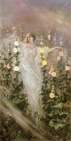 Spirit Of Springtime Oil Painting by Vasili Aleksandrovich Kotarbinsky