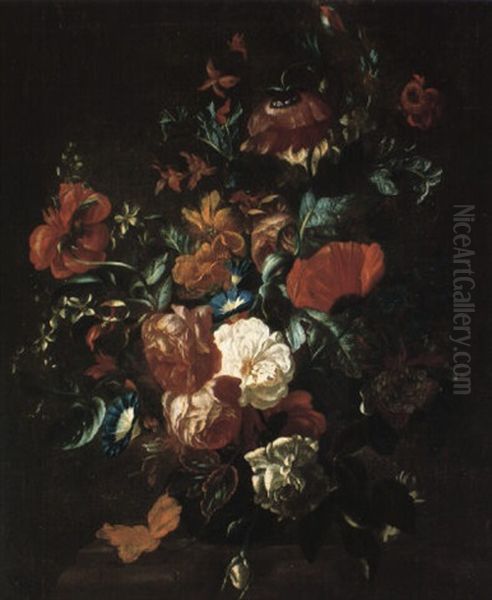 Blumenstilleben Oil Painting by Philips van Kouwenberg