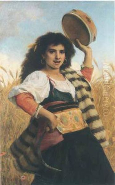 La Spigolatrice Oil Painting by Luigi Bechi