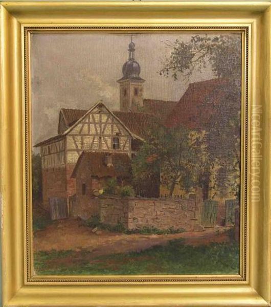 Frankisches Dorf Oil Painting by Lothar Bechstein