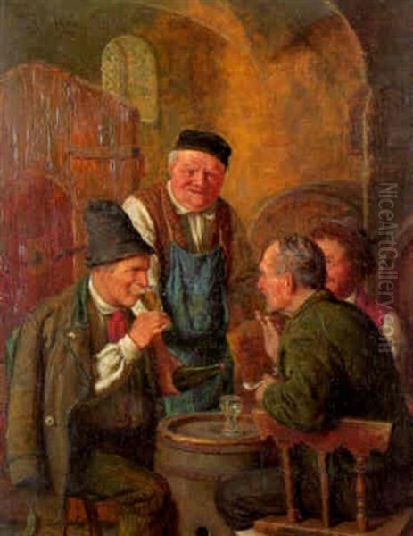 A Good Vintage Oil Painting by Peter Kraemer the Younger