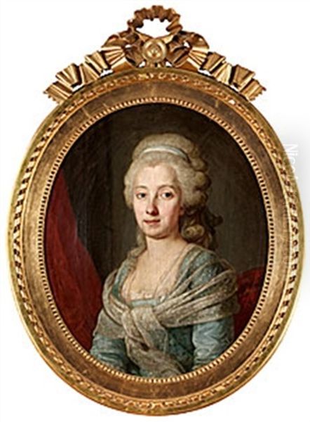 Hedvig Katarina Von U, F. Danckwardt-lilliestro Oil Painting by Per Krafft the Elder