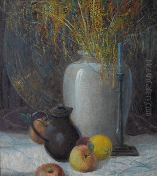 Still Life Oil Painting by Carl Rudolph Krafft