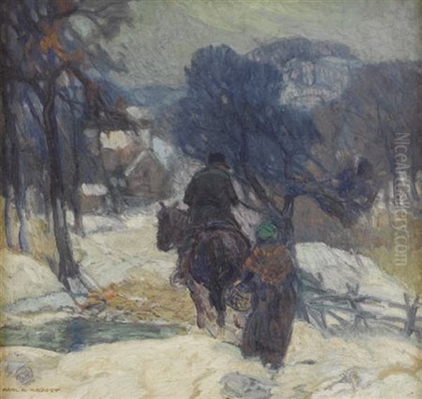 Homeward Bound Oil Painting by Carl Rudolph Krafft