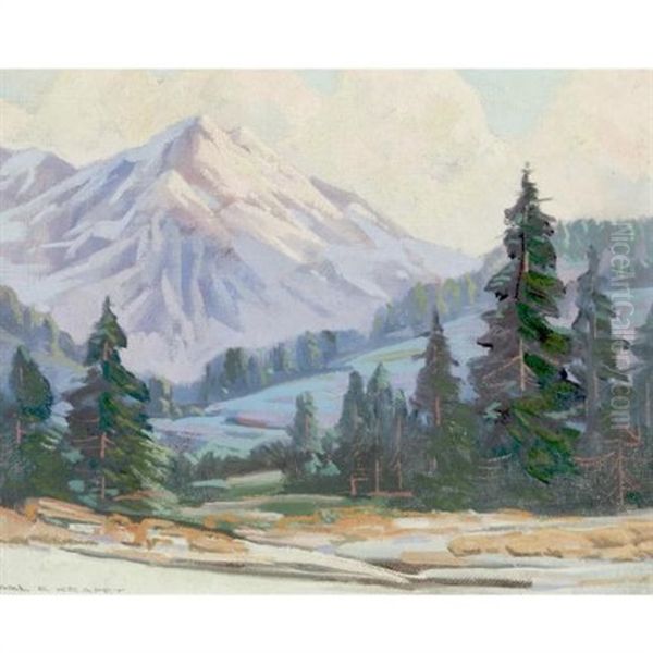 The Rocky Mountains Oil Painting by Carl Rudolph Krafft