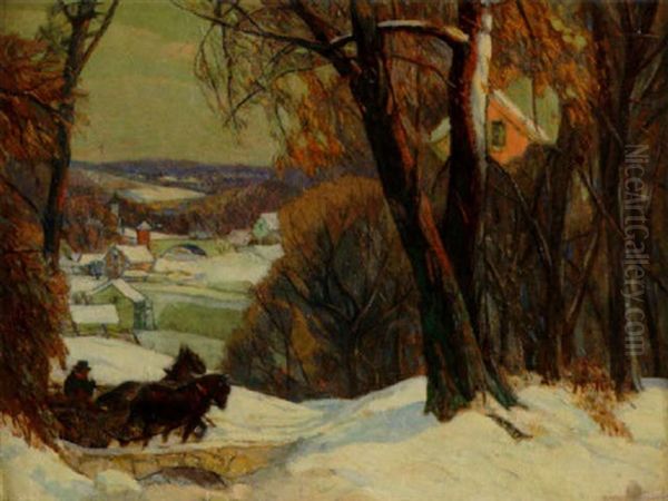 Snow Symphony Oil Painting by Carl Rudolph Krafft