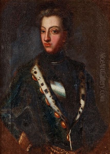 King Charles Xii (1682 - 1718) Oil Painting by David von Krafft