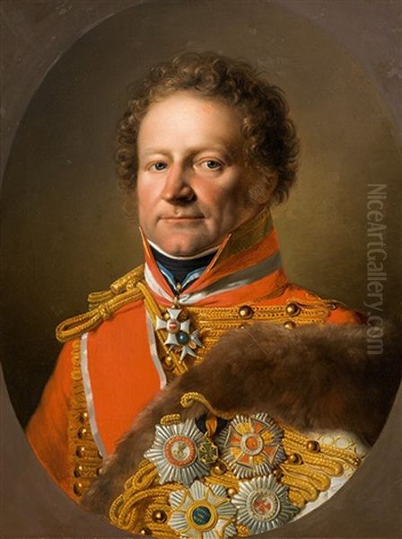 Count Ignaz Gyulay Of Maros-nemeth And Nadaska Oil Painting by Johann-Peter Krafft