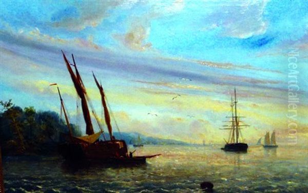 Marine Oil Painting by Hermann Kramer