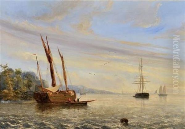 Marine Oil Painting by Hermann Kramer