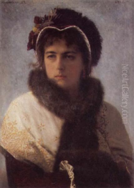 Anna Karenina Oil Painting by Ivan Nikolaevich Kramskoy