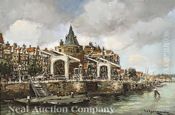 Amsterdam Oil Painting by Hendrik Cornelis Kranenburg