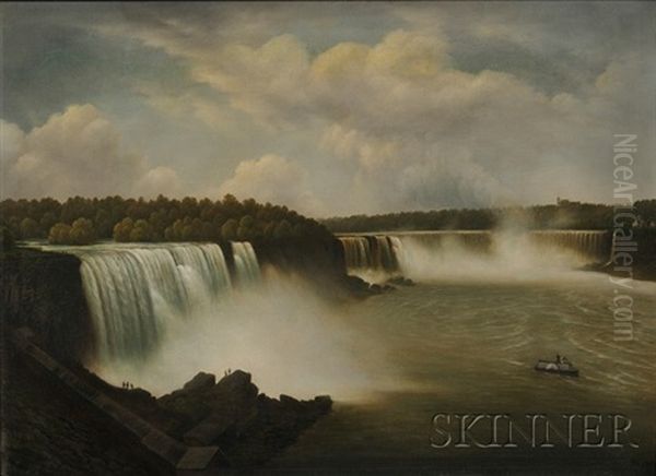 View Of Niagara Falls Oil Painting by Edward Kranich