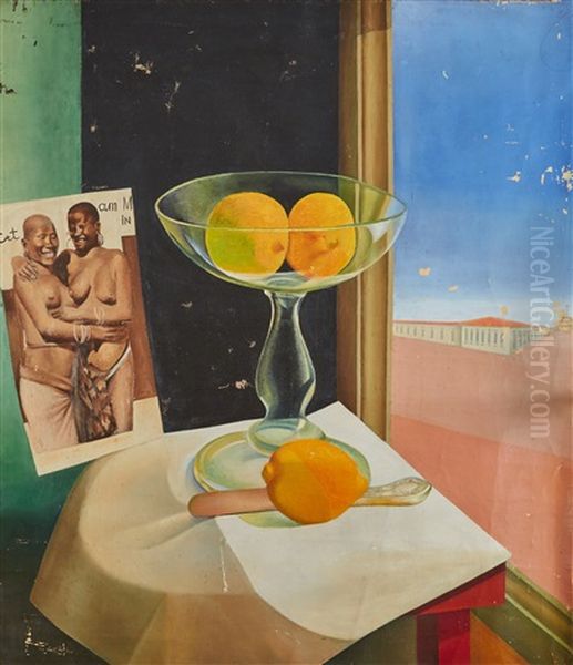 Still Life With Citrus Oil Painting by Dmitry Krapivny