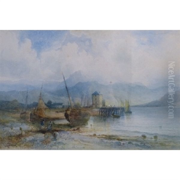 Inverary Scotland Oil Painting by Emil Axel Krause