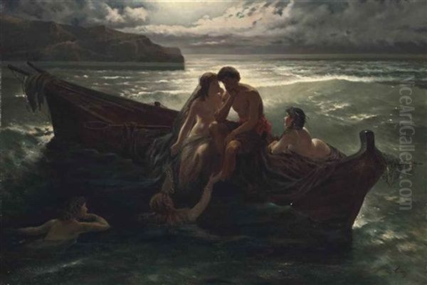 The Sirens' Song Oil Painting by Wilhelm Kray