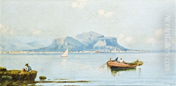 Panorama Of Palermo Oil Painting by Eremino Kremp