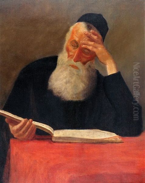 Rabbi Learning by Lazar Krestin