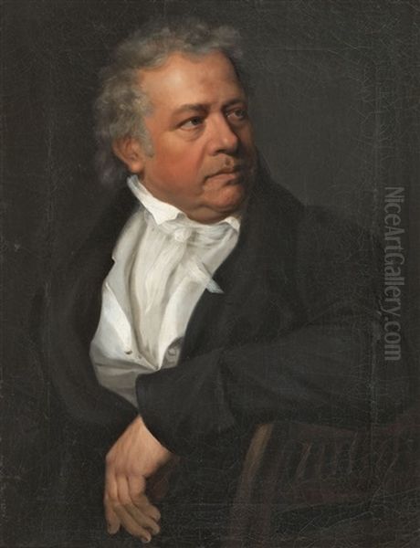 Bildnis Eines Herrn (johann Lorenz Kreul?) Oil Painting by Johann Friedrich Karl Kreul