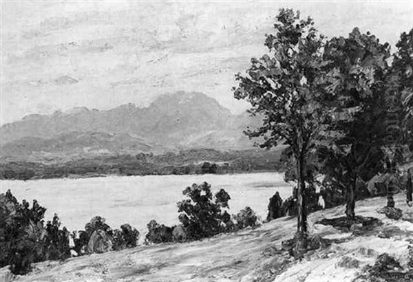 Am Starnberger See Oil Painting by Hugo (Emil Albert Hugo) Kreyssig