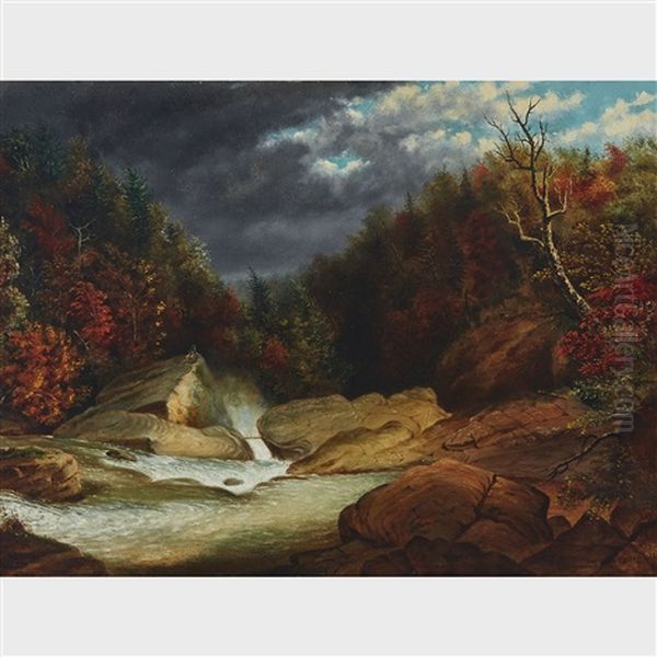 Above The St. Anne Falls Oil Painting by Cornelius David Krieghoff