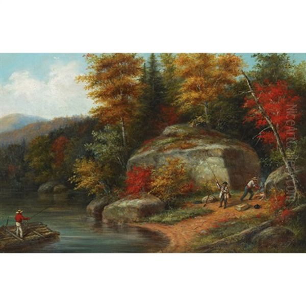 The Fisherman's Paradise Oil Painting by Cornelius David Krieghoff