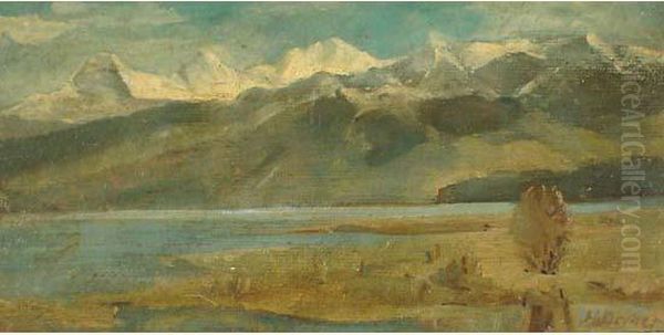 Thuner See Oil Painting by A. Becker