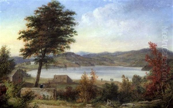 Lake Beauport Oil Painting by Cornelius David Krieghoff