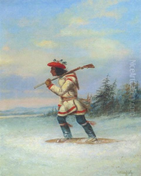 The Indian Hunter Oil Painting by Cornelius David Krieghoff