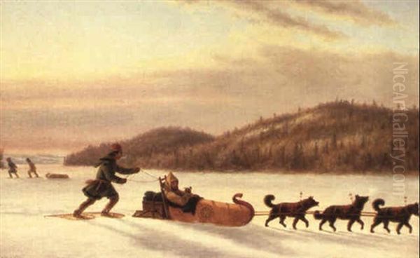 Fur Trader In Toboggan Oil Painting by Cornelius David Krieghoff