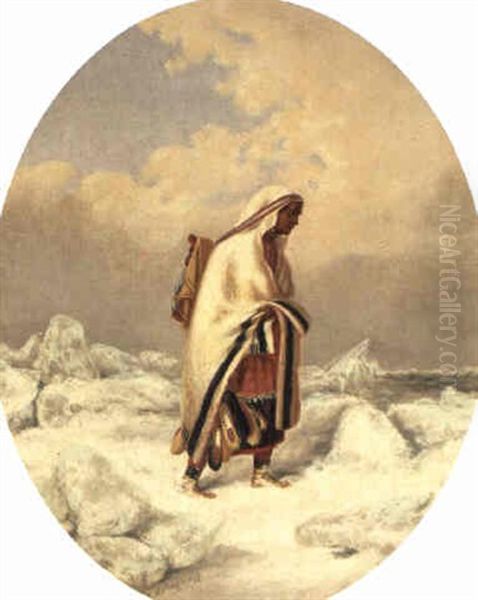 Indian Squaw Oil Painting by Cornelius David Krieghoff