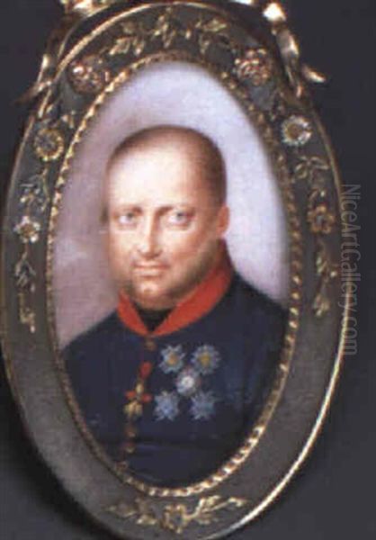 Francesco I, King Of The Kingdom Of Two Sicilies Oil Painting by Josef Kriehuber