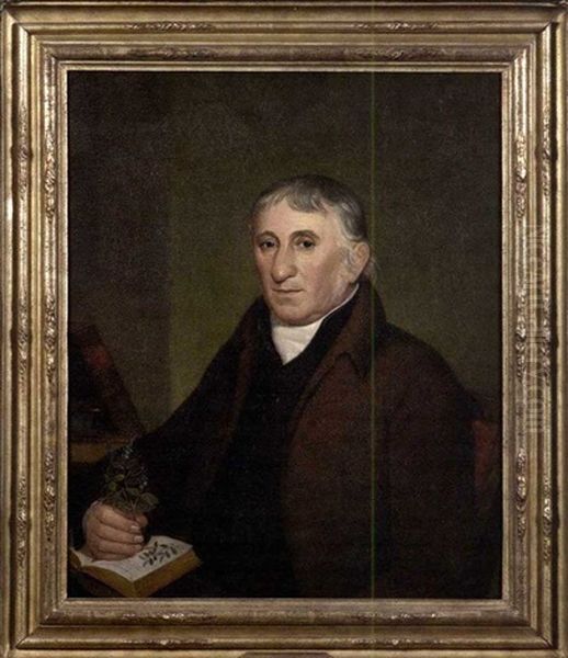 Portrait Of Jacob Ritter, Sr., The Botanist Oil Painting by John Lewis Krimmel