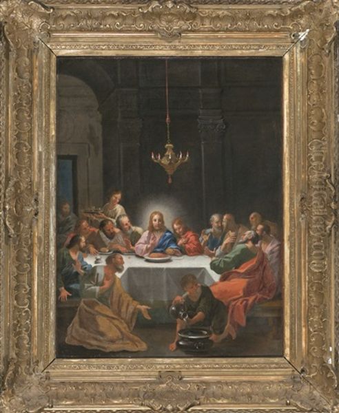 La Ultima Cena Oil Painting by Hendrik Krock