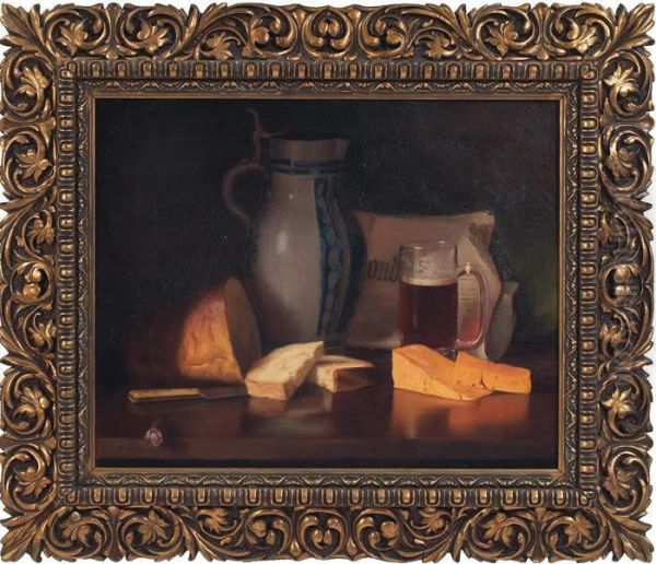 Still Life Oil Painting by Carl Joseph Becker