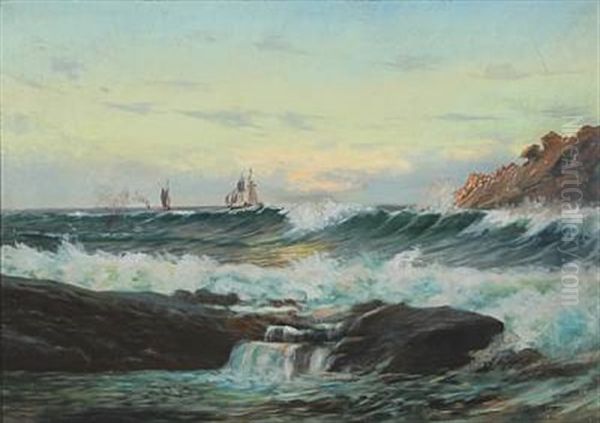 Seascape Oil Painting by Arnold Krog