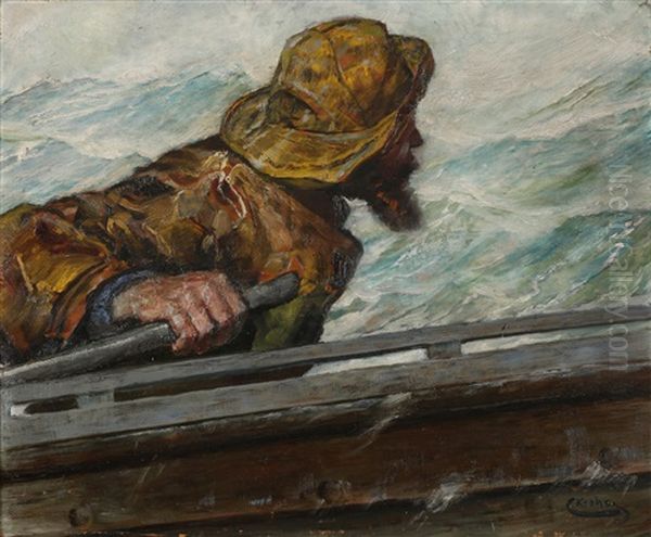 Los Peter Jorgensen, Kuling Oil Painting by Christian Krohg