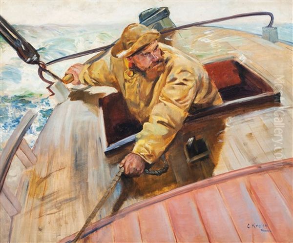 Hart I La Oil Painting by Christian Krohg