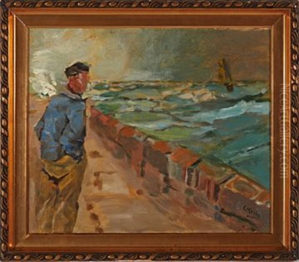 Moloen I Dieppe Oil Painting by Christian Krohg