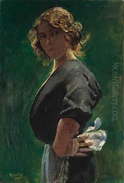 Hvad Raker Det Dem! Oil Painting by Christian Krohg