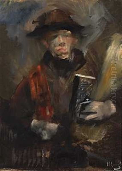 En Kone Oil Painting by Christian Krohg