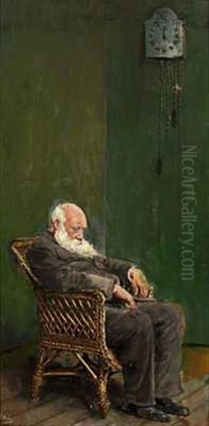 Ti Pa Tolv Oil Painting by Christian Krohg